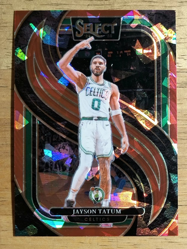 2024-25 Select Red Cracked Ice Prizms #110 Jayson Tatum