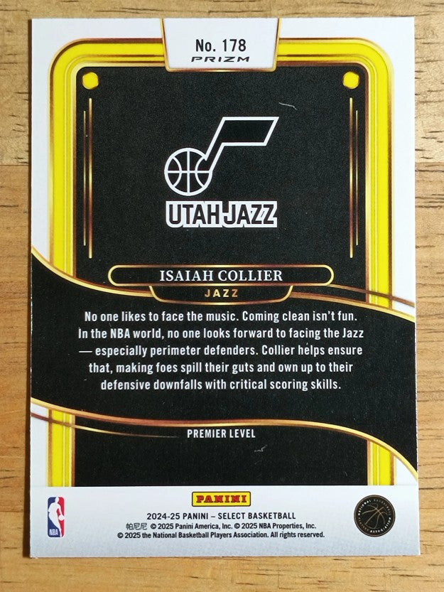 2024-25 Select Red Cracked Ice Prizms #178 Isaiah Collier