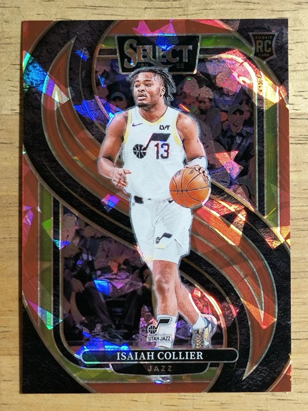 2024-25 Select Red Cracked Ice Prizms #178 Isaiah Collier