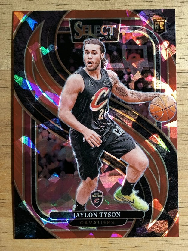 2024-25 Select Red Cracked Ice Prizms #182 Jaylon Tyson