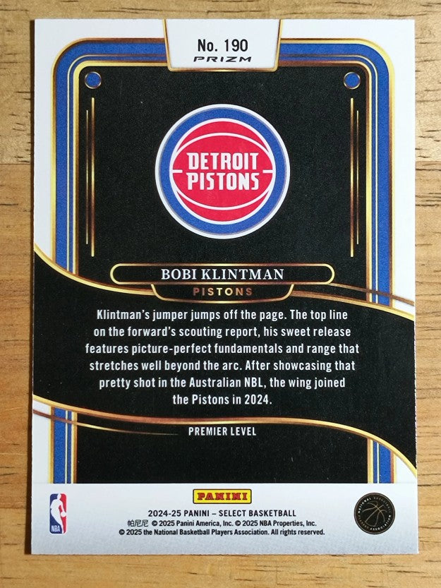 2024-25 Select Red Cracked Ice Prizms #190 Bobi Klintman