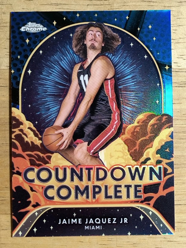 2024-25 Topps Chrome Countdown Complete Blue Basketball #CC6 Jaime Jaquez Jr