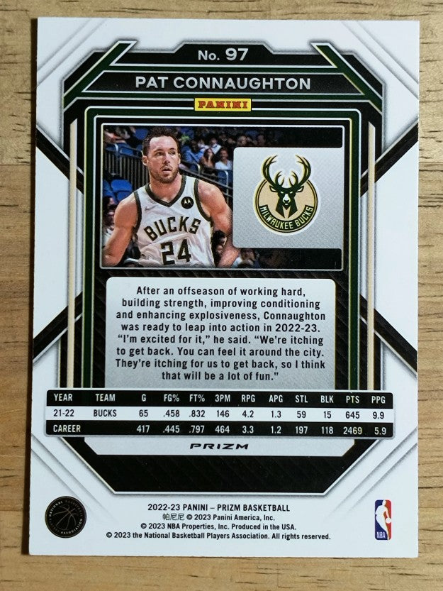 2022-23 Panini Prizm Prizms Silver #97 Pat Connaughton