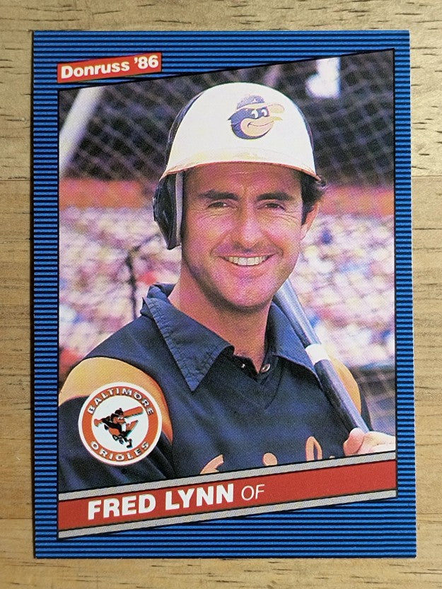 1986 Donruss #245 Fred Lynn