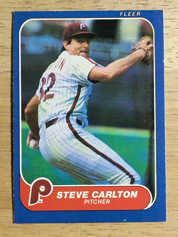 1986 Fleer #435 Steve Carlton