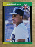 1989 Donruss Baseball's Best #35 Lou Whitaker
