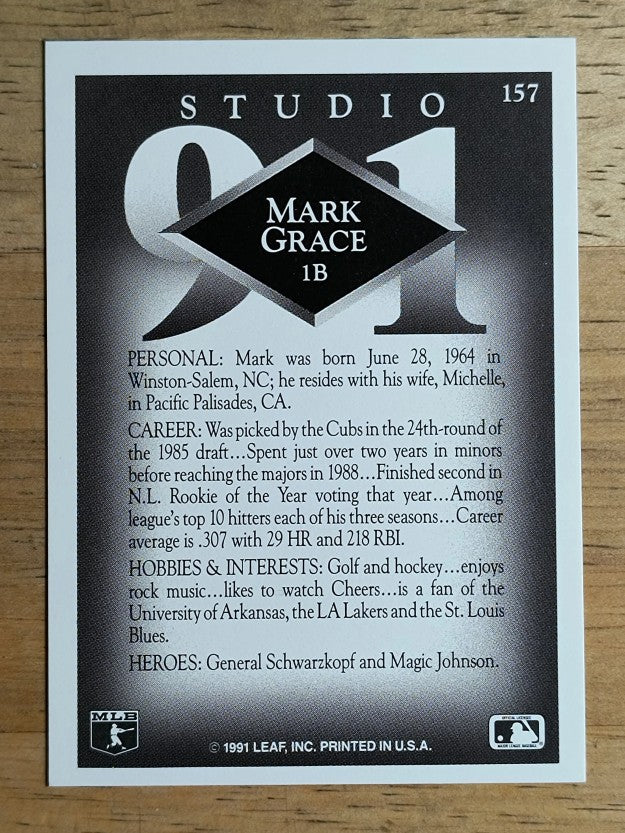 1991 Studio #157 Mark Grace
