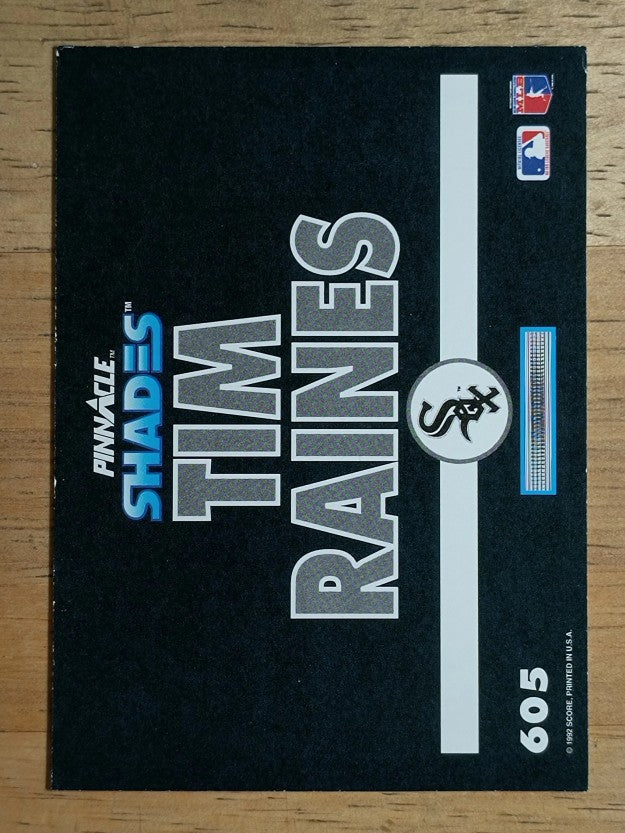 1992 Pinnacle #605 Tim Raines SHADE