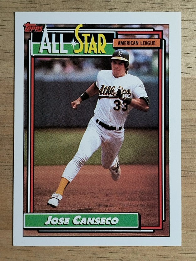 1992 Topps #401 Jose Canseco AS