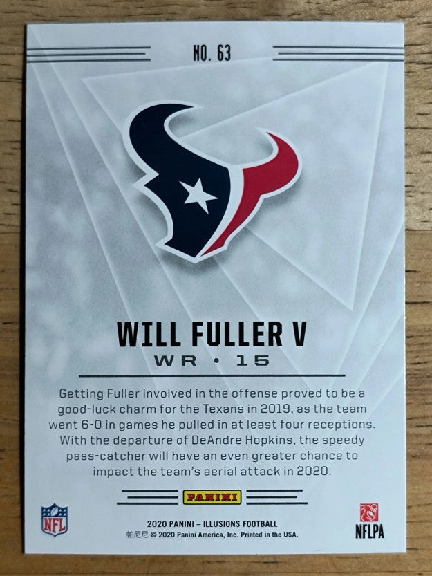 2020 Panini Illusions Retail #63 Will Fuller V