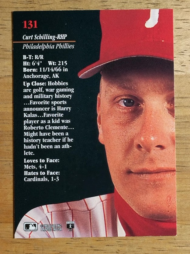1993 Studio #131 Curt Schilling
