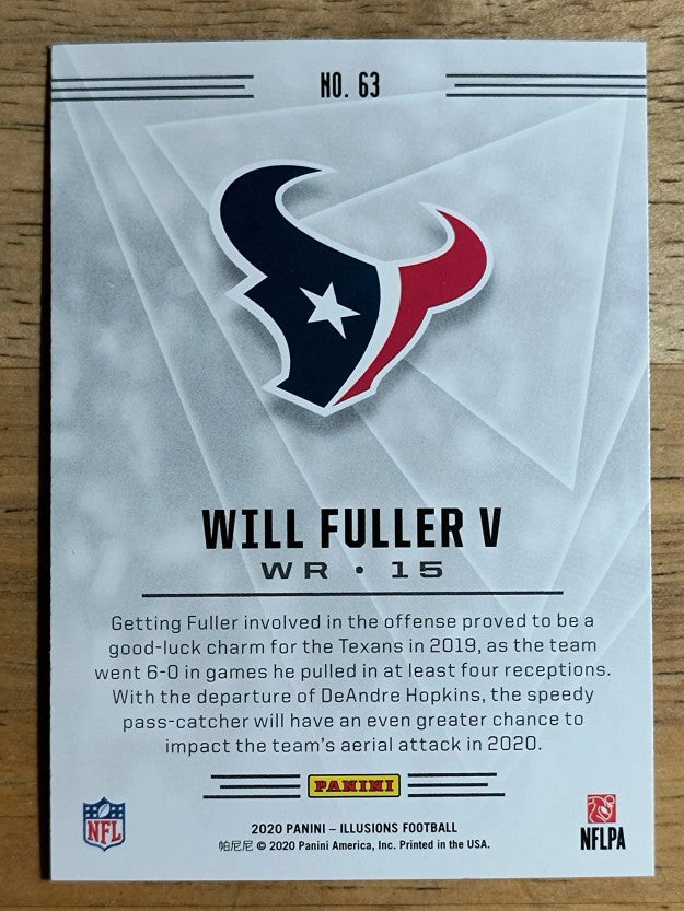 2020 Panini Illusions Retail #63 Will Fuller V