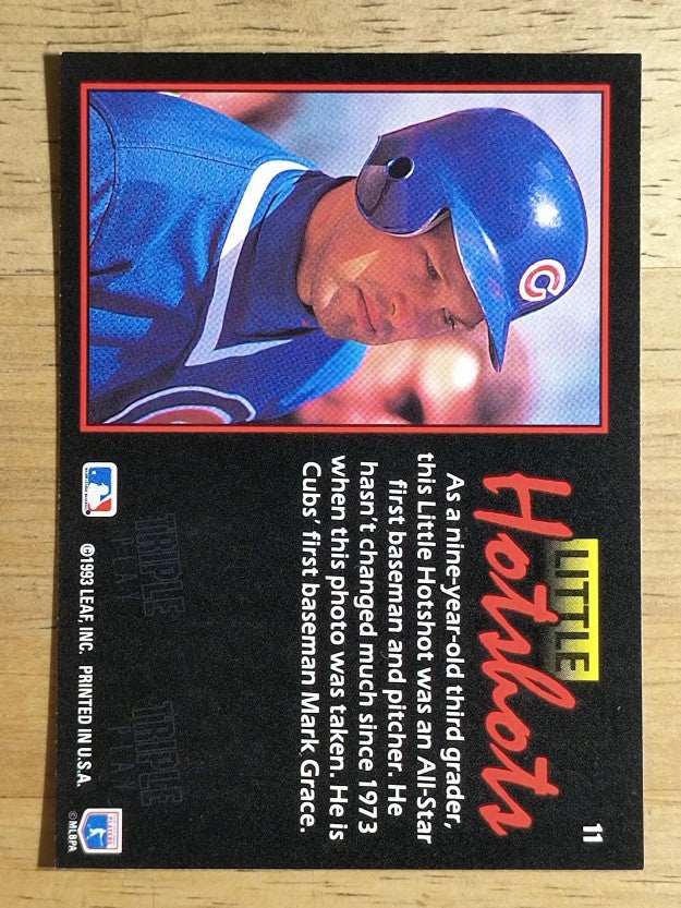 1993 Triple Play #11 Mark Grace LH