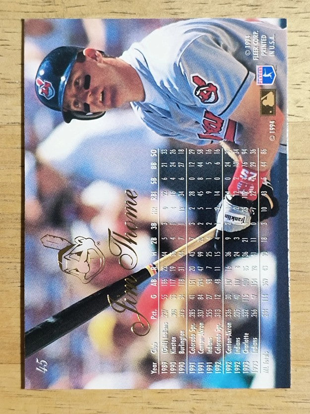 1994 Flair #45 Jim Thome