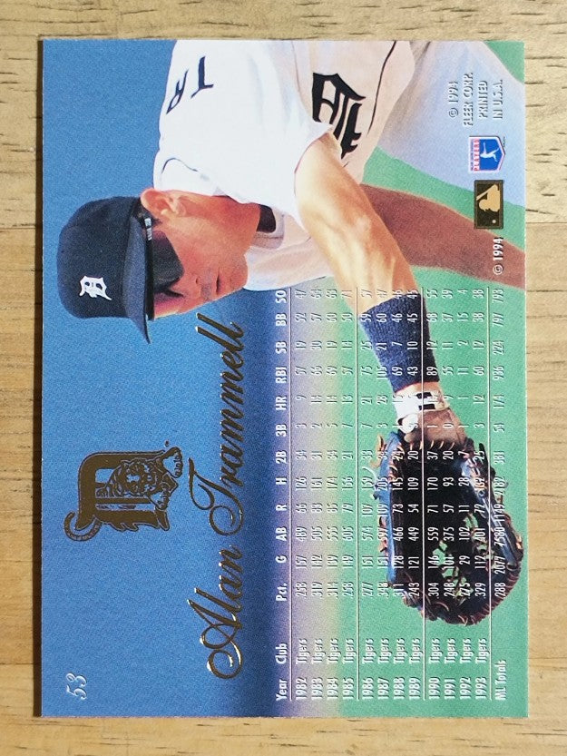 1994 Flair #53 Alan Trammell
