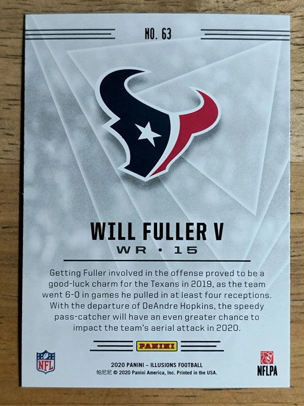 2020 Panini Illusions Retail #63 Will Fuller V