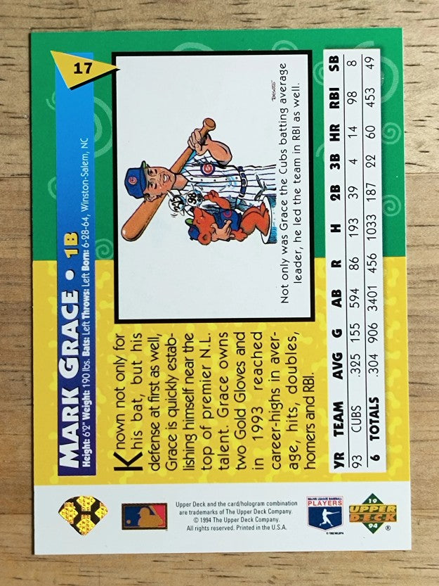 1994 Fun Pack #17 Mark Grace