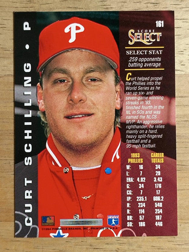 1994 Select #161 Curt Schilling