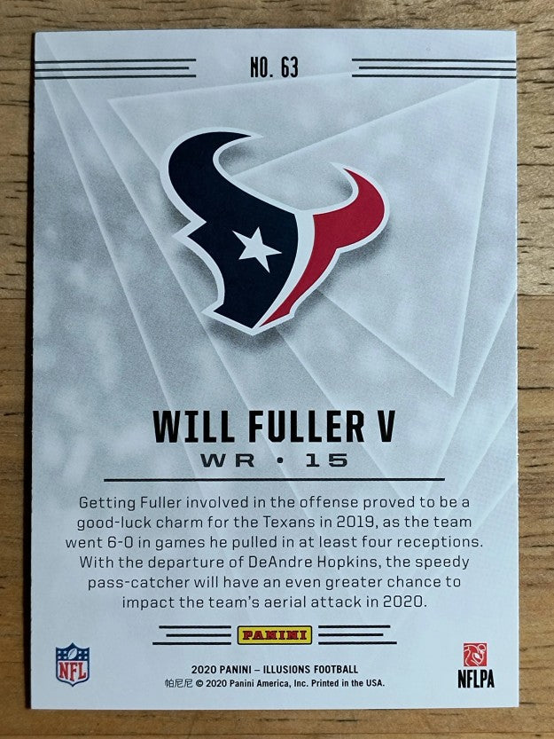 2020 Panini Illusions Retail #63 Will Fuller V