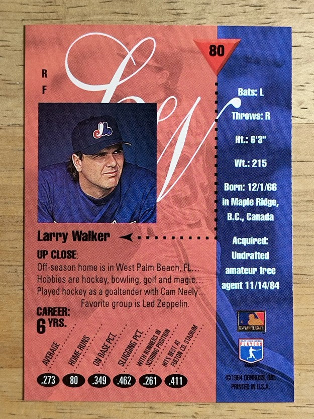 1994 Studio #80 Larry Walker