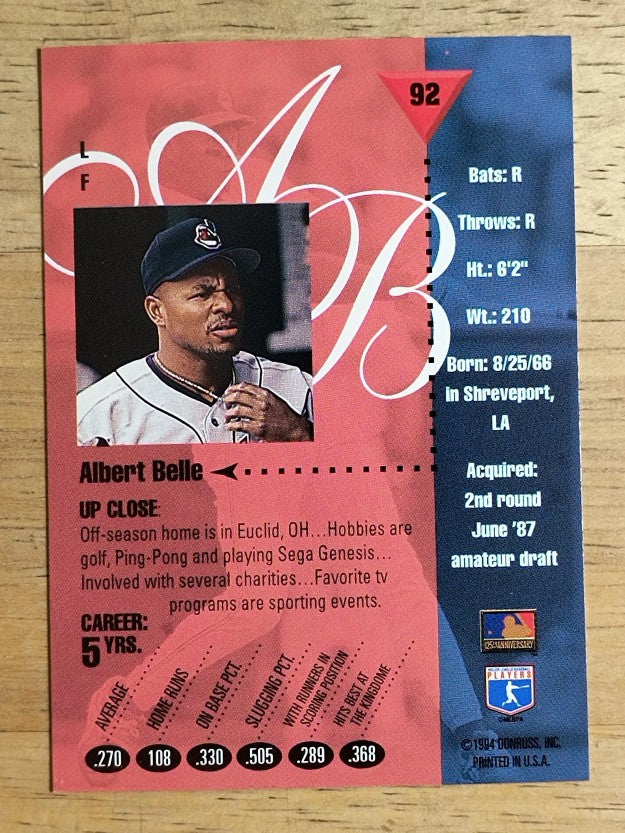 1994 Studio #92 Albert Belle