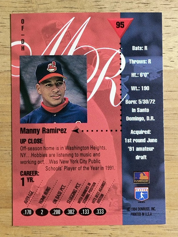 1994 Studio #95 Manny Ramirez