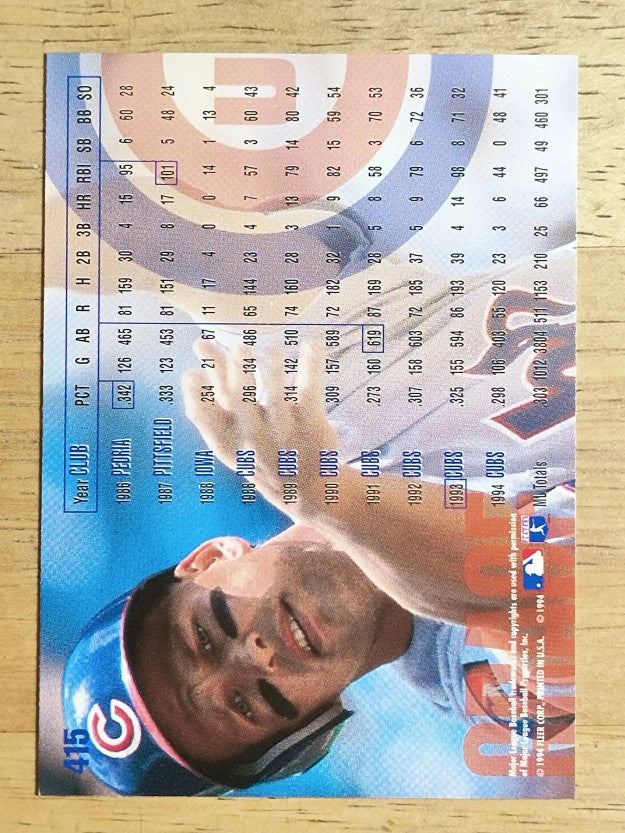1995 Fleer #415 Mark Grace