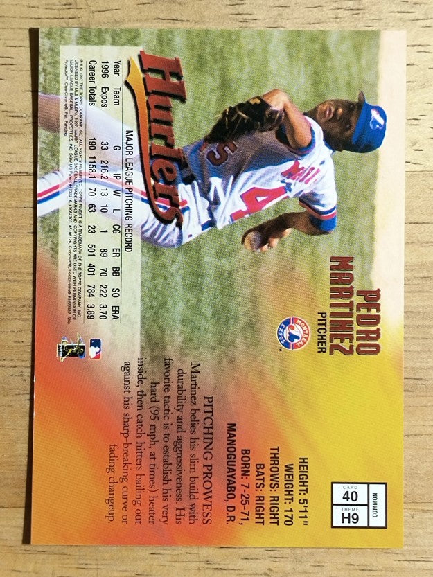 1997 Finest #40 Pedro Martinez B