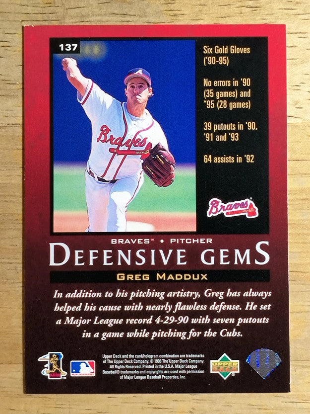 1997 Upper Deck #137 Greg Maddux DG