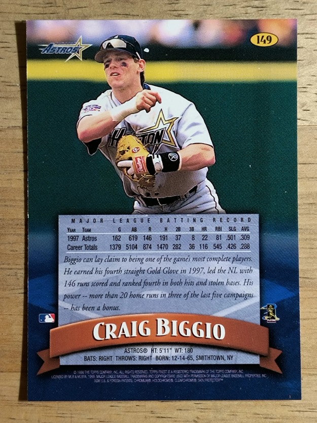 1998 Finest #149 Craig Biggio