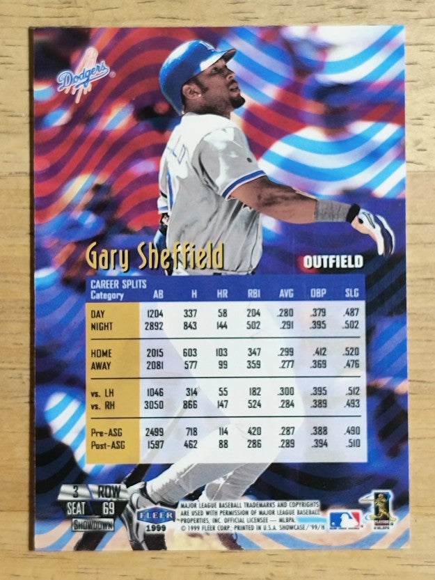 1999 Flair Showcase Row 3 #69 Gary Sheffield