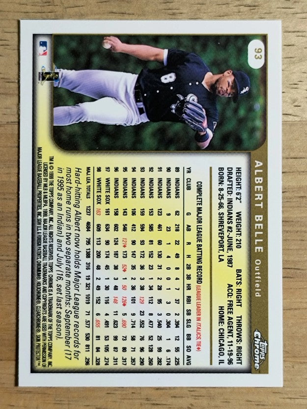 1999 Topps Chrome #93 Albert Belle