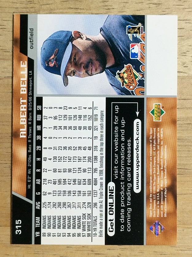 1999 Upper Deck #315 Albert Belle