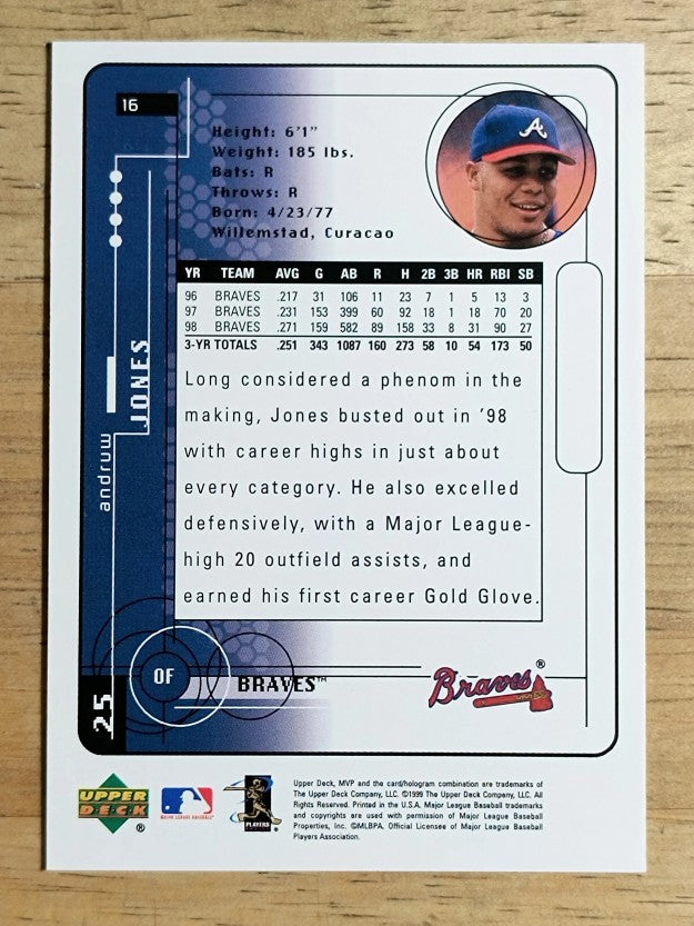 1999 Upper Deck MVP #16 Andruw Jones