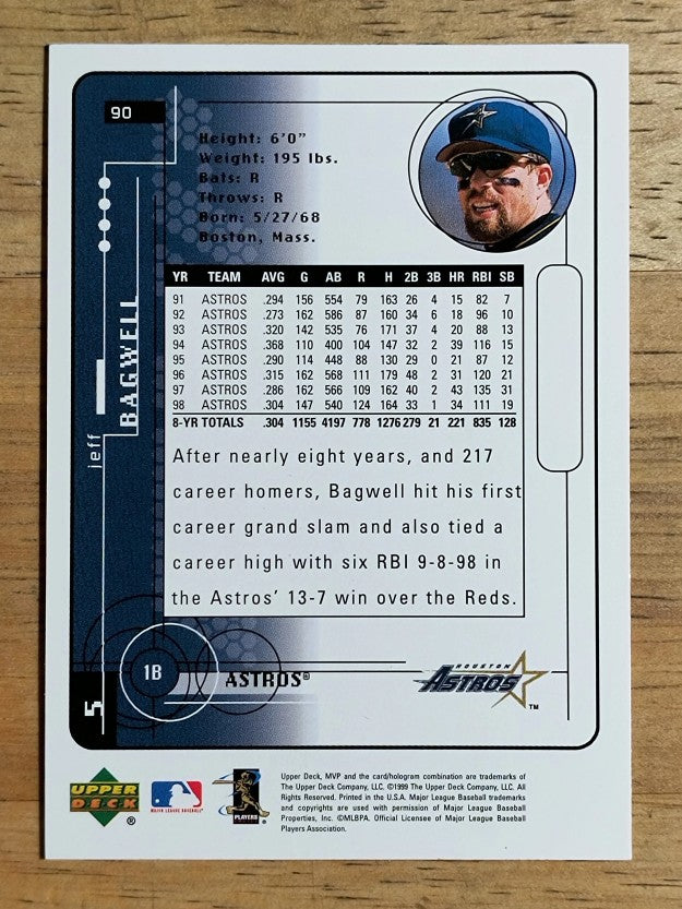 1999 Upper Deck MVP #90 Jeff Bagwell