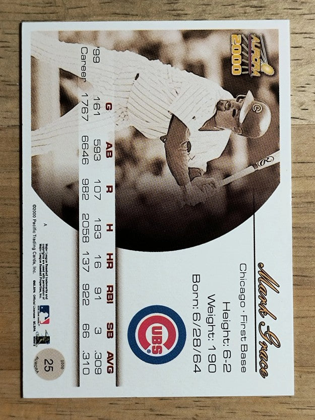 2000 Aurora #25 Mark Grace