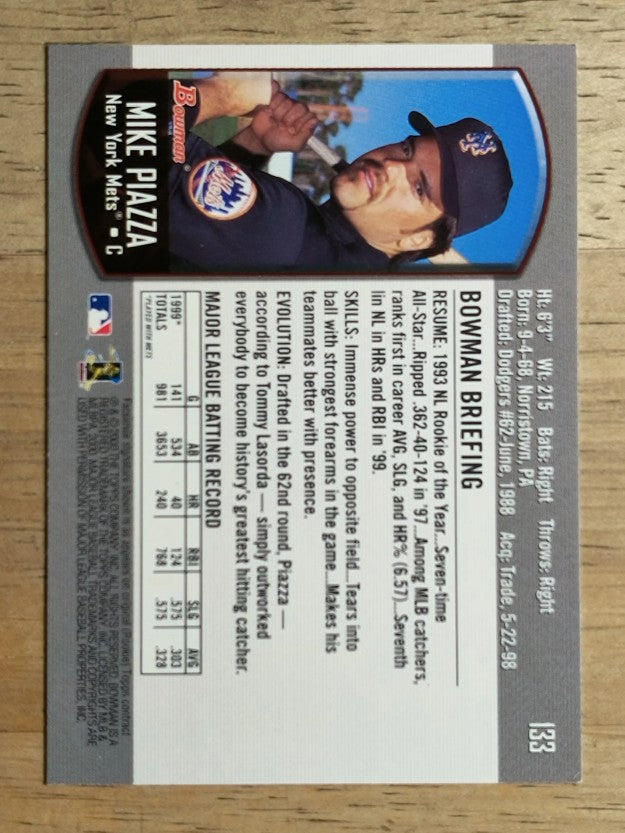 2000 Bowman #133 Mike Piazza