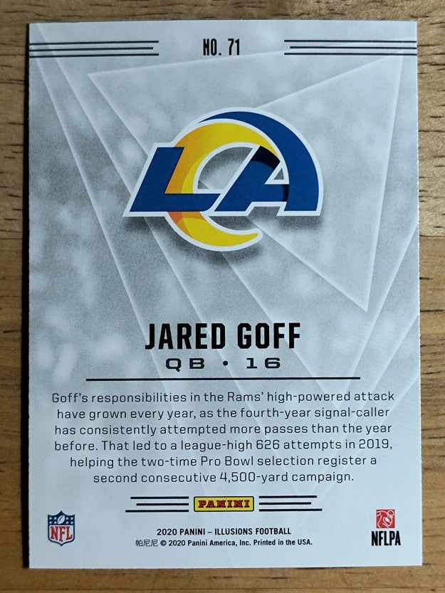 2020 Panini Illusions Retail #71 Jared Goff