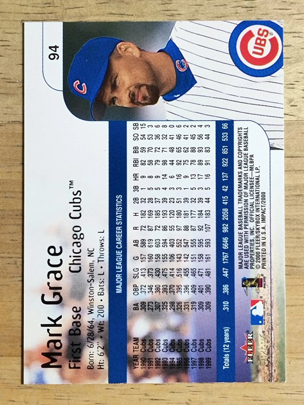 2000 Impact #94 Mark Grace