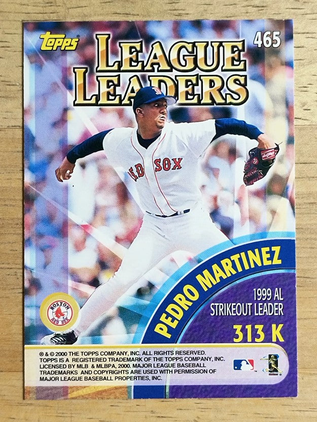 2000 Topps #465 Pedro Martinez/Randy Johnson LL