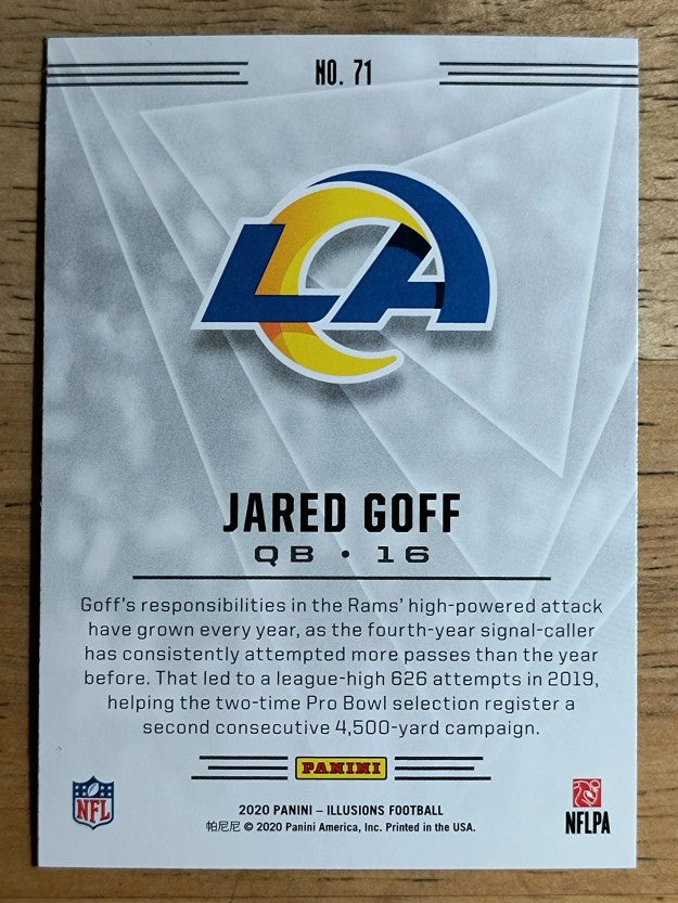 2020 Panini Illusions Retail #71 Jared Goff