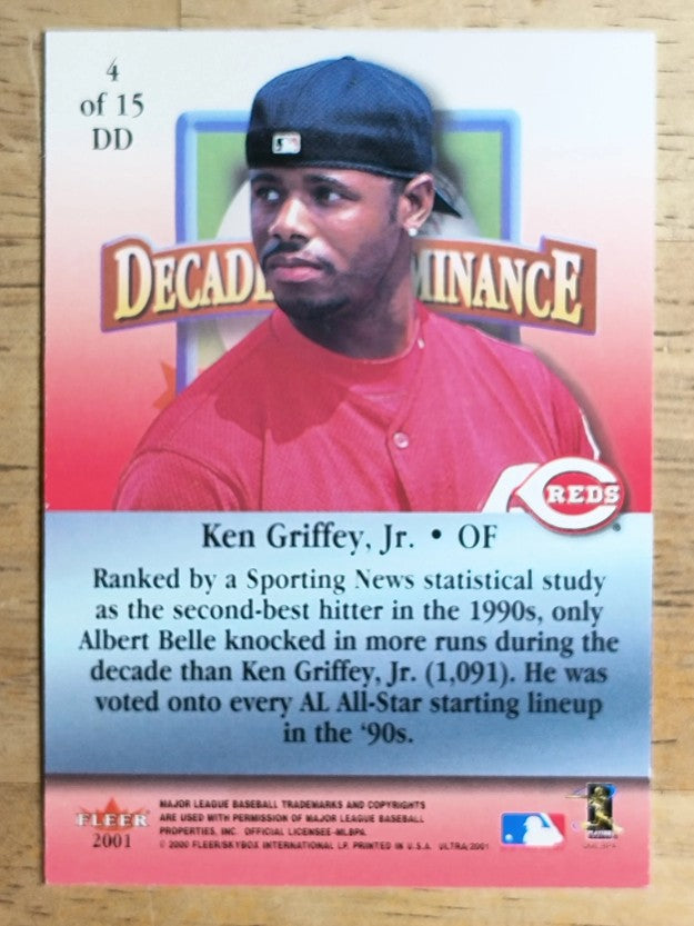 2001 Ultra Decade of Dominance #4 Ken Griffey Jr.