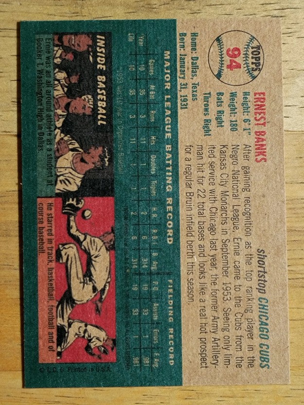 2001 Topps Archives #22 Ernie Banks 54