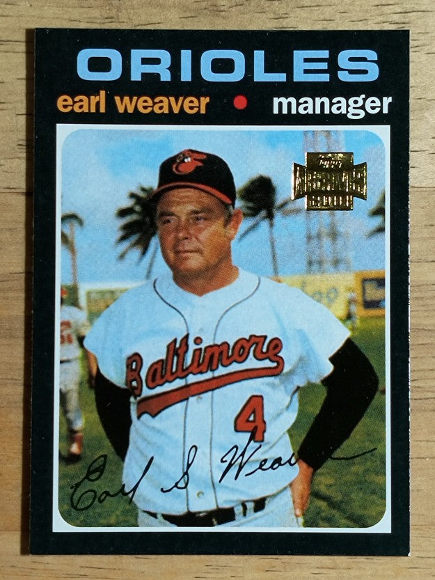 2001 Topps Archives #429 Earl Weaver MG 71