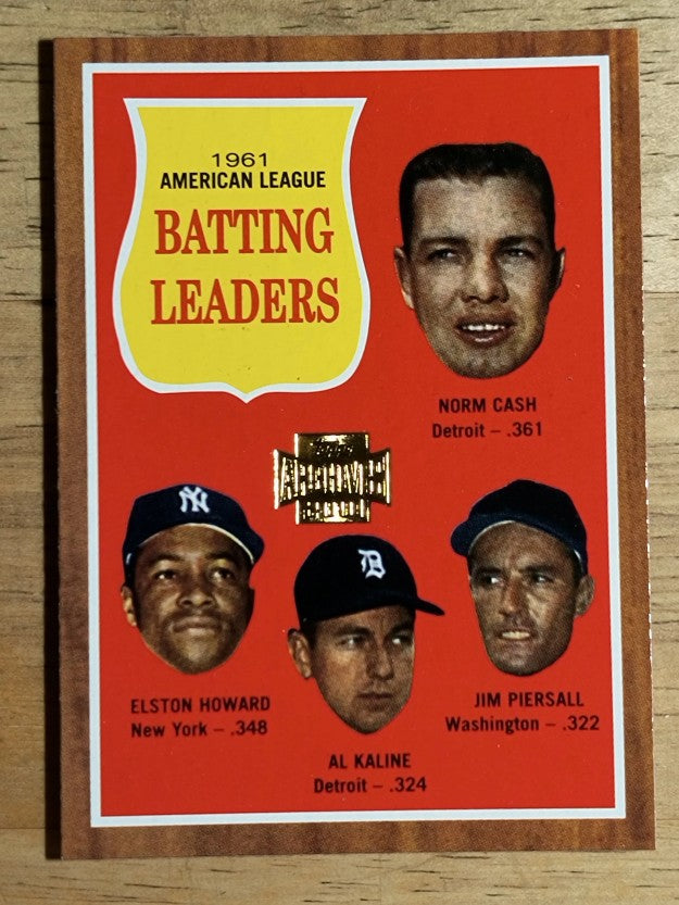 2001 Topps Archives #433 AL Batting Leaders 62
