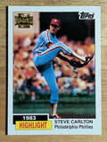 2001 Topps Archives #443 Steve Carlton RB 84