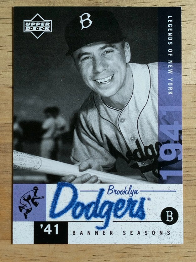 2001 Upper Deck Legends of NY #24 Pee Wee Reese BNS