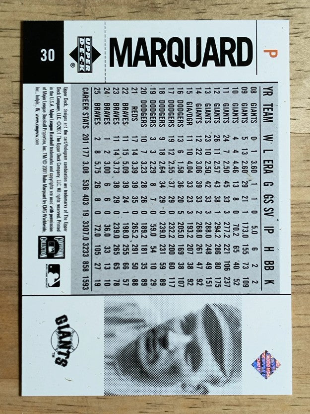 2001 Upper Deck Legends of NY #30 Rube Marquard