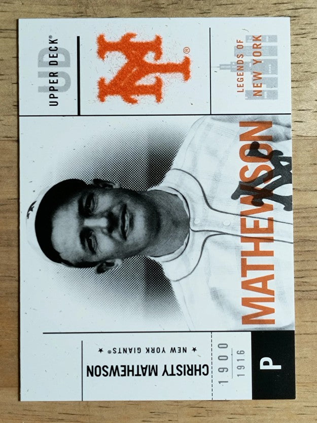 2001 Upper Deck Legends of NY #33 Christy Mathewson