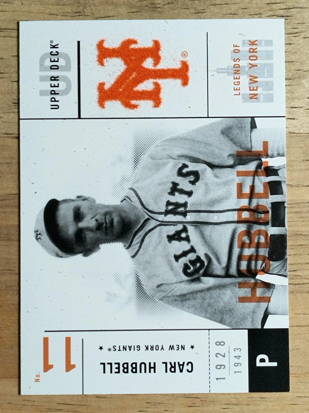 2001 Upper Deck Legends of NY #34 Carl Hubbell